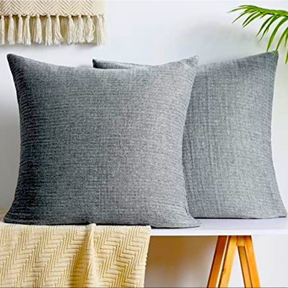 PHF Other - Throw pillow covers 26x26 Muslin 100% cotton